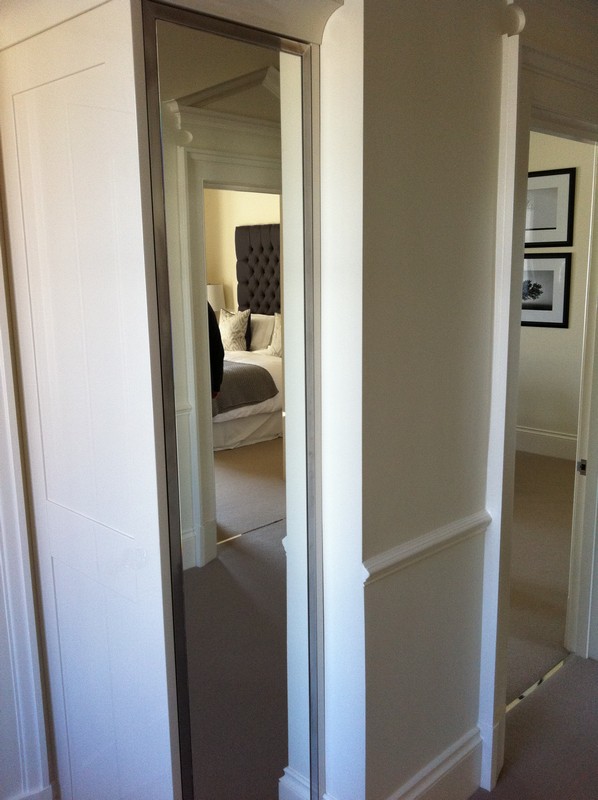 Full-length wardrobe mirror fitted in Welwyn Garden City home