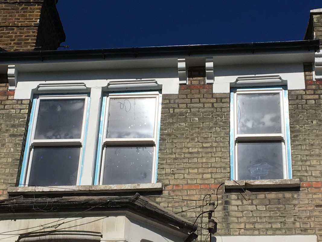 New uPVC sash windows fitted on Victorian terrace in Welwyn Garden City